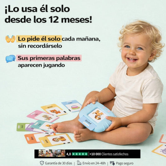 Tarjetas Parlantes NinovaKids™ – Tu hijo empieza a hablar solo, jugando
