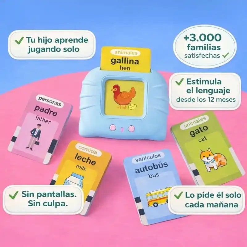 Tarjetas Parlantes NinovaKids™ – Tu hijo empieza a hablar solo, jugando