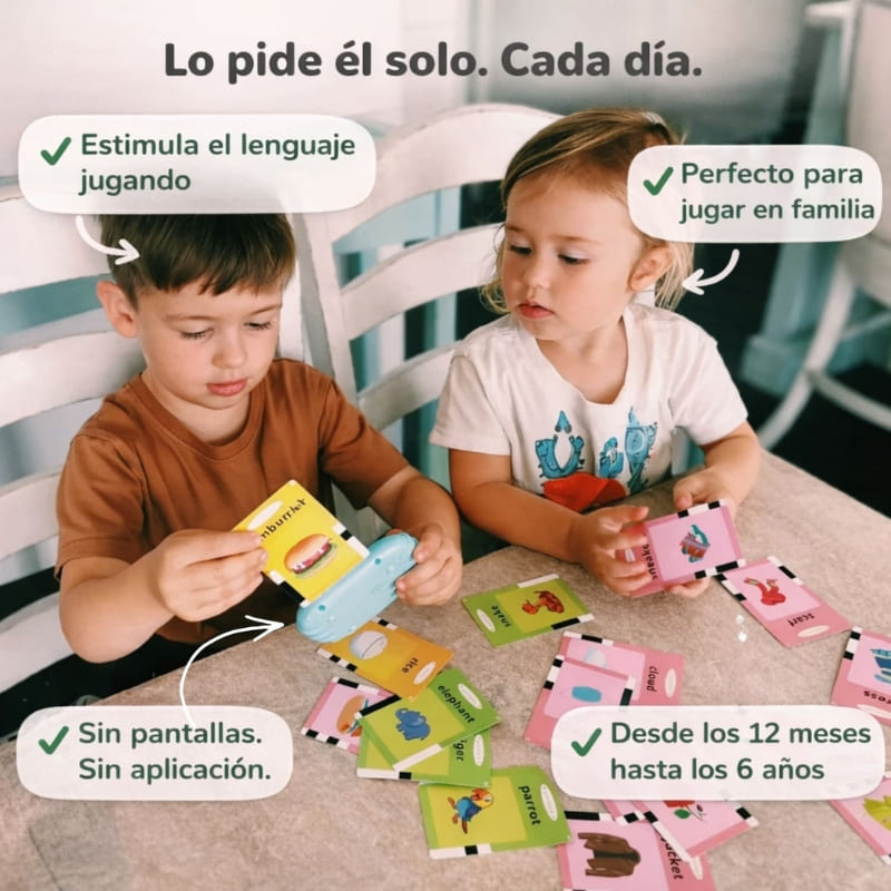 Tarjetas Parlantes NinovaKids™ – Tu hijo empieza a hablar solo, jugando
