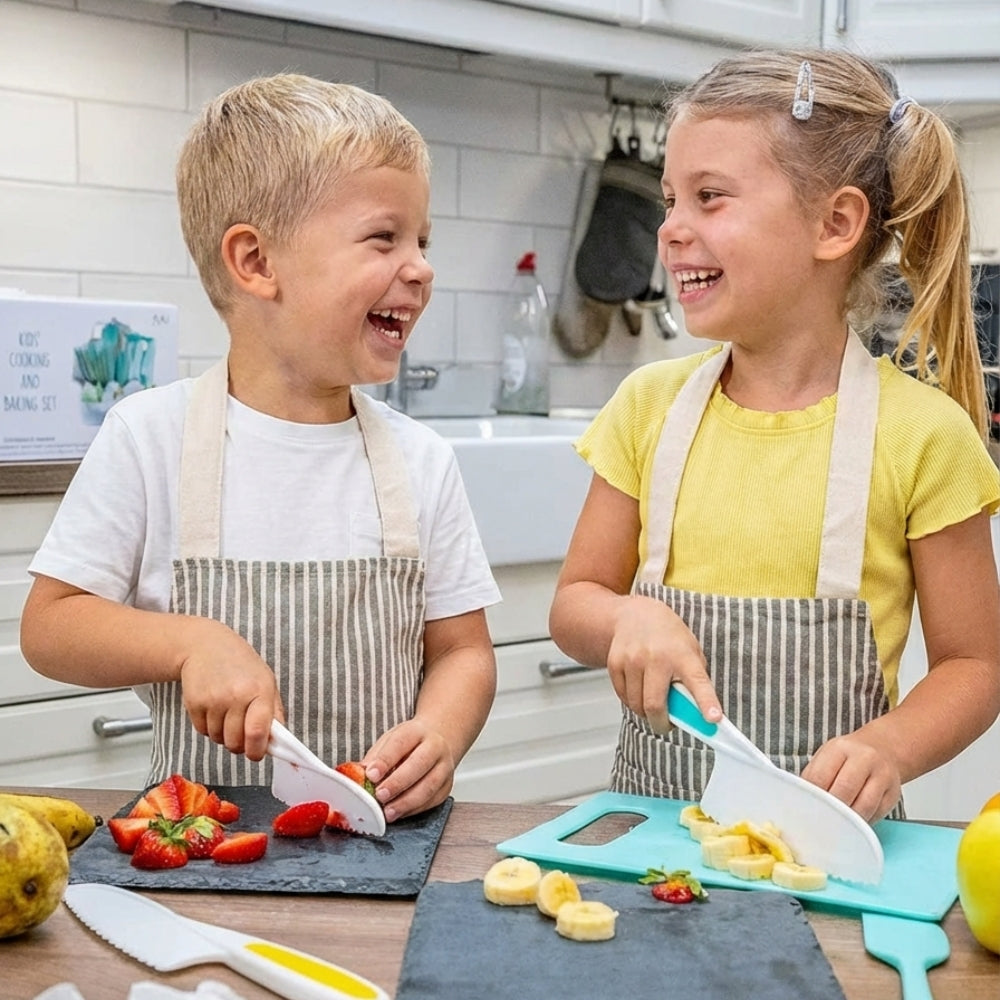 Kit de Cocina Infantil NinovaKids™ (13 piezas) – Cocina divertida, segura y fácil